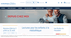 Desktop Screenshot of mediatheque.ville-thonon.fr