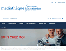 Tablet Screenshot of mediatheque.ville-thonon.fr